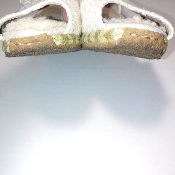 - UGG Delmar TIe Up Peep Toe Espadrille Wedge Sandals Size 6 Oatmeal - Picture 7 of 11